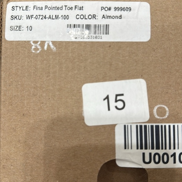 Nisolo Fina Almond Leather Pointed Toe Flat Size 10 - Picture 10 of 10